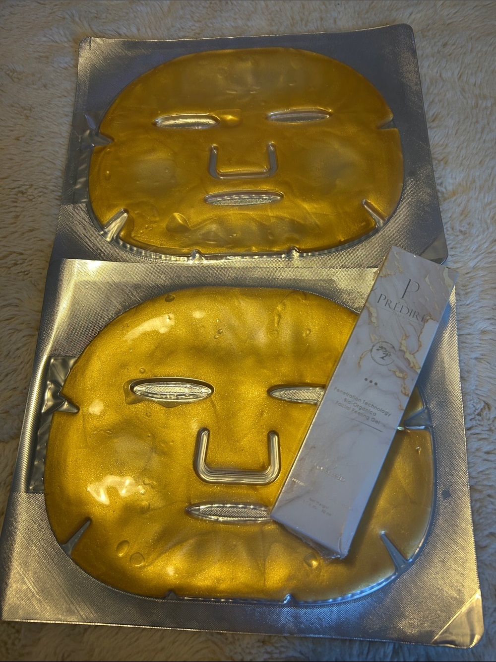 Gold Hydrogel Face Mask Sheets - 2 Pack